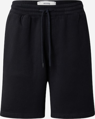 HOLLISTER - Loosefit Calças em preto: frente