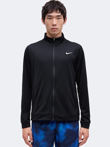 NIKE Спортивная кофта 'FLEX' в Черный: спереди