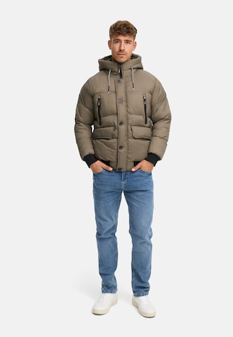 INDICODE JEANS Winterjas 'Paulix' in Bruin