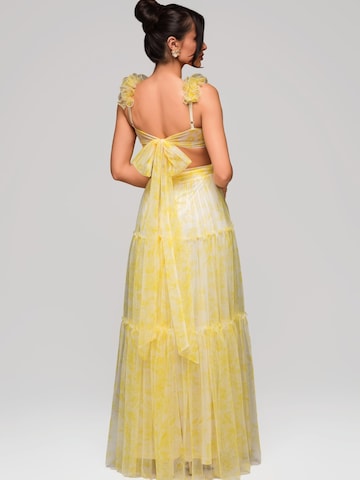Ombre Abendkleid in Gelb