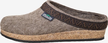 Stegmann Clogs 'Filz' in Brown: front