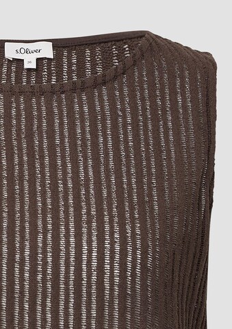 s.Oliver Knitted top in Brown