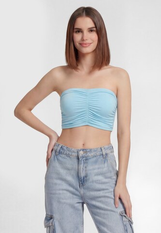 MYMO - Top en azul: frente