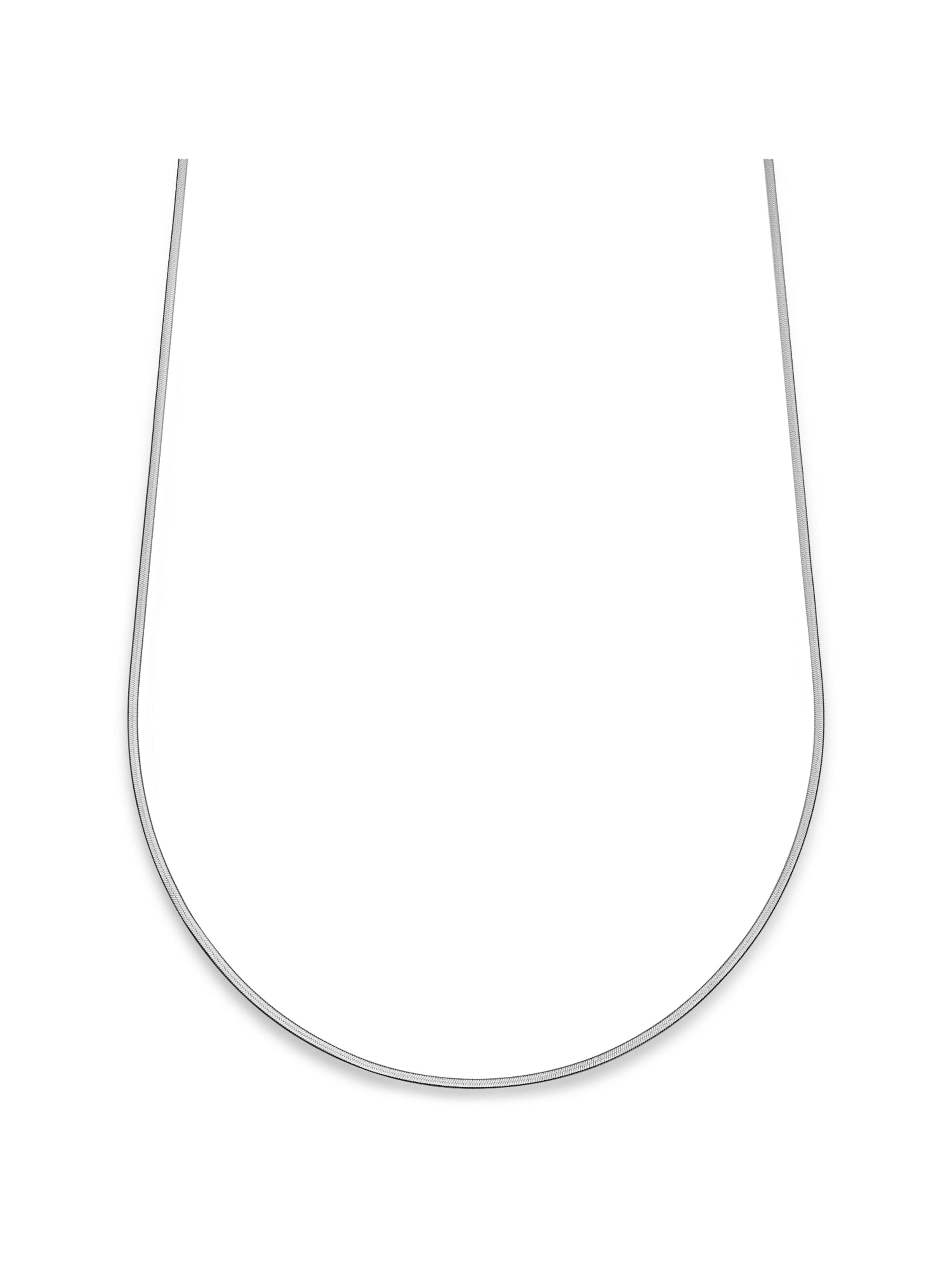 Seizmont Necklace 'Argentia' in Silver: front