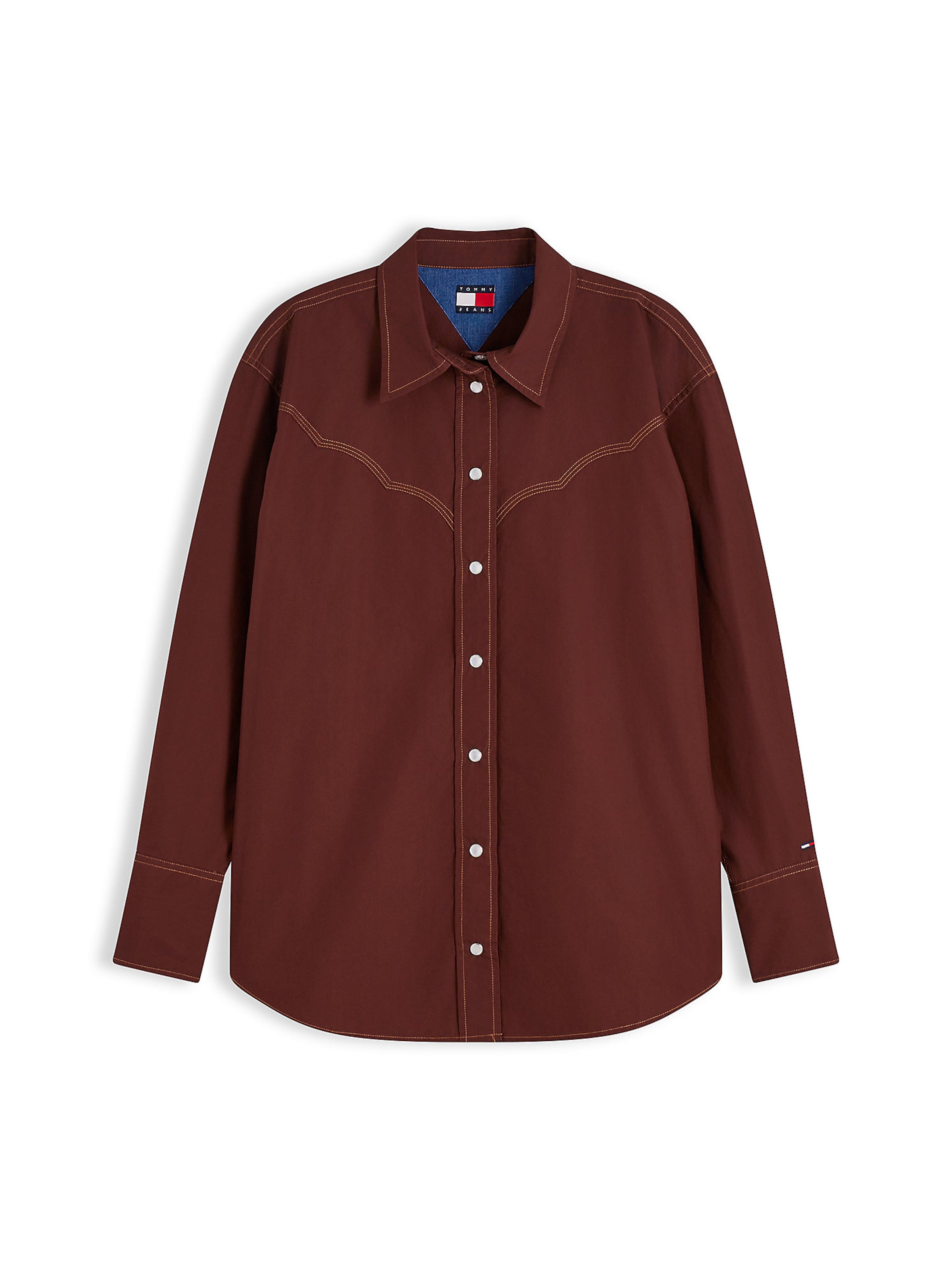 Tommy Jeans Blouse in Brown: front
