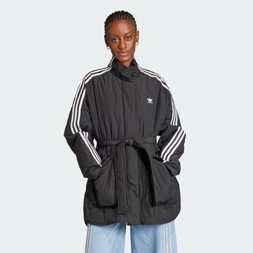 ADIDAS ORIGINALS Prehodna jakna 'Adilenium' | črna barva: sprednja stran