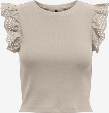 ONLY Top 'ONLMATHILDA' in Grijs: voorkant