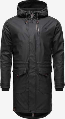 STONE HARBOUR Between-seasons coat 'Verdaan' in Black: front