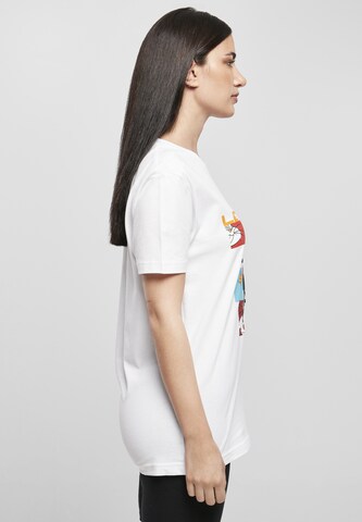 Merchcode T-Shirt 'Let´s Jam' in Weiß