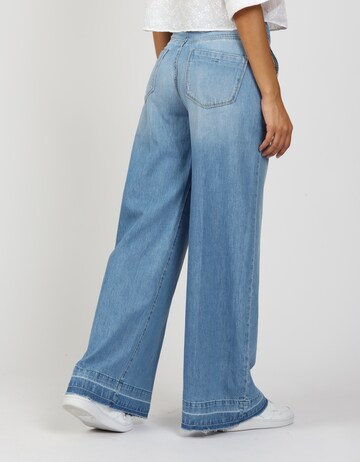 Gang Wide Leg Jeans '94Mona' in Blau