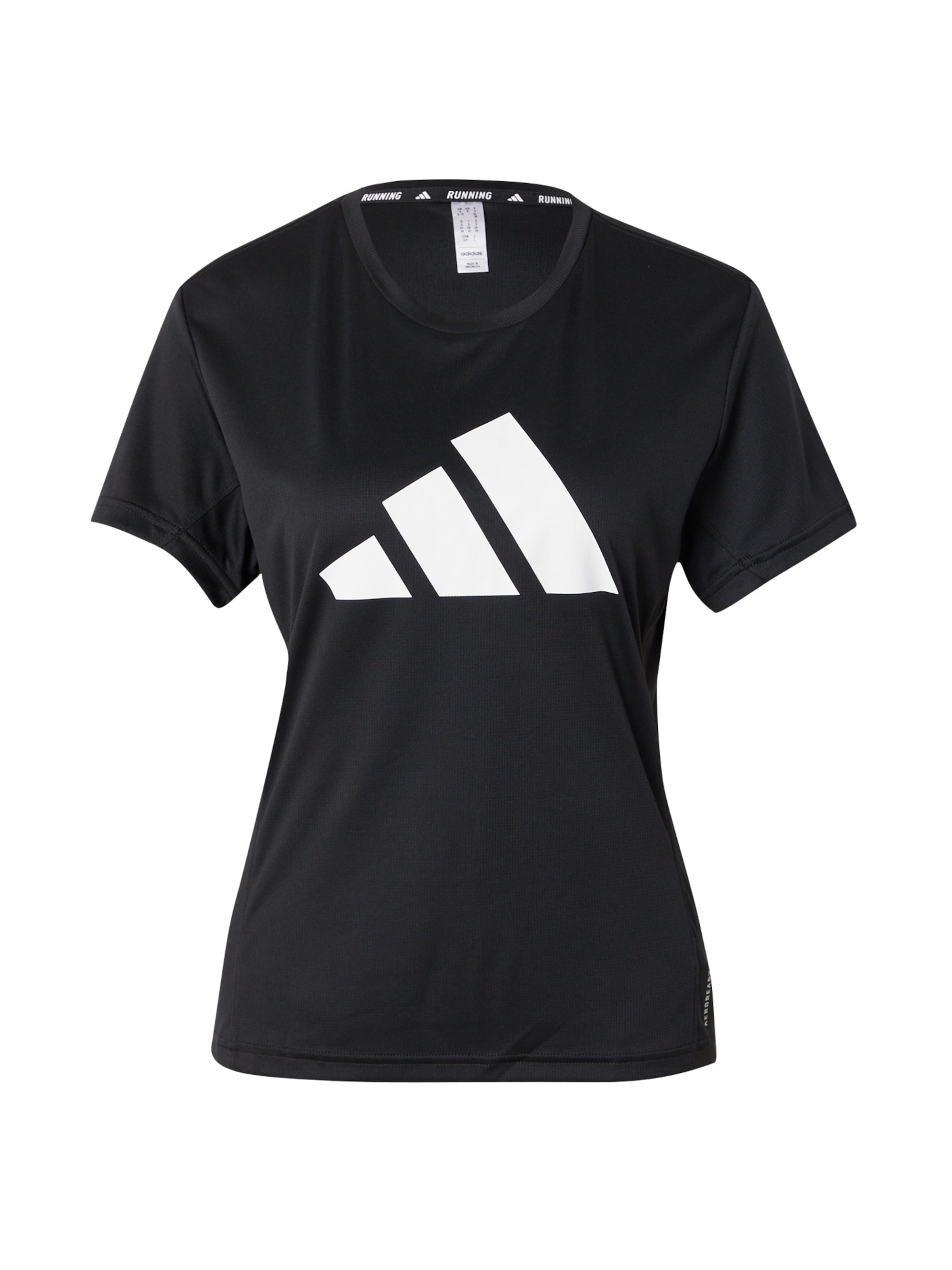 ADIDAS PERFORMANCE Functioneel shirt 'Run It' in Zwart: voorkant