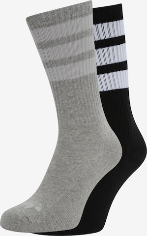 ADIDAS ORIGINALS Ponožky '3-Stripes Crew ' – šedá: přední strana