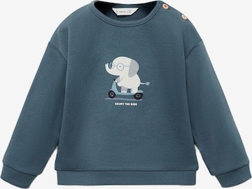 MANGO KIDS Sweatshirt 'ENJOY' in Blue: front