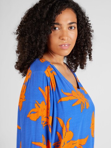 ONLY Carmakoma Blouse 'Cardagny Life' in Blauw