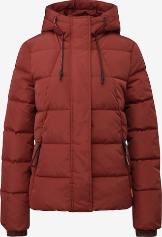 QS Winterjas in Rood: voorkant