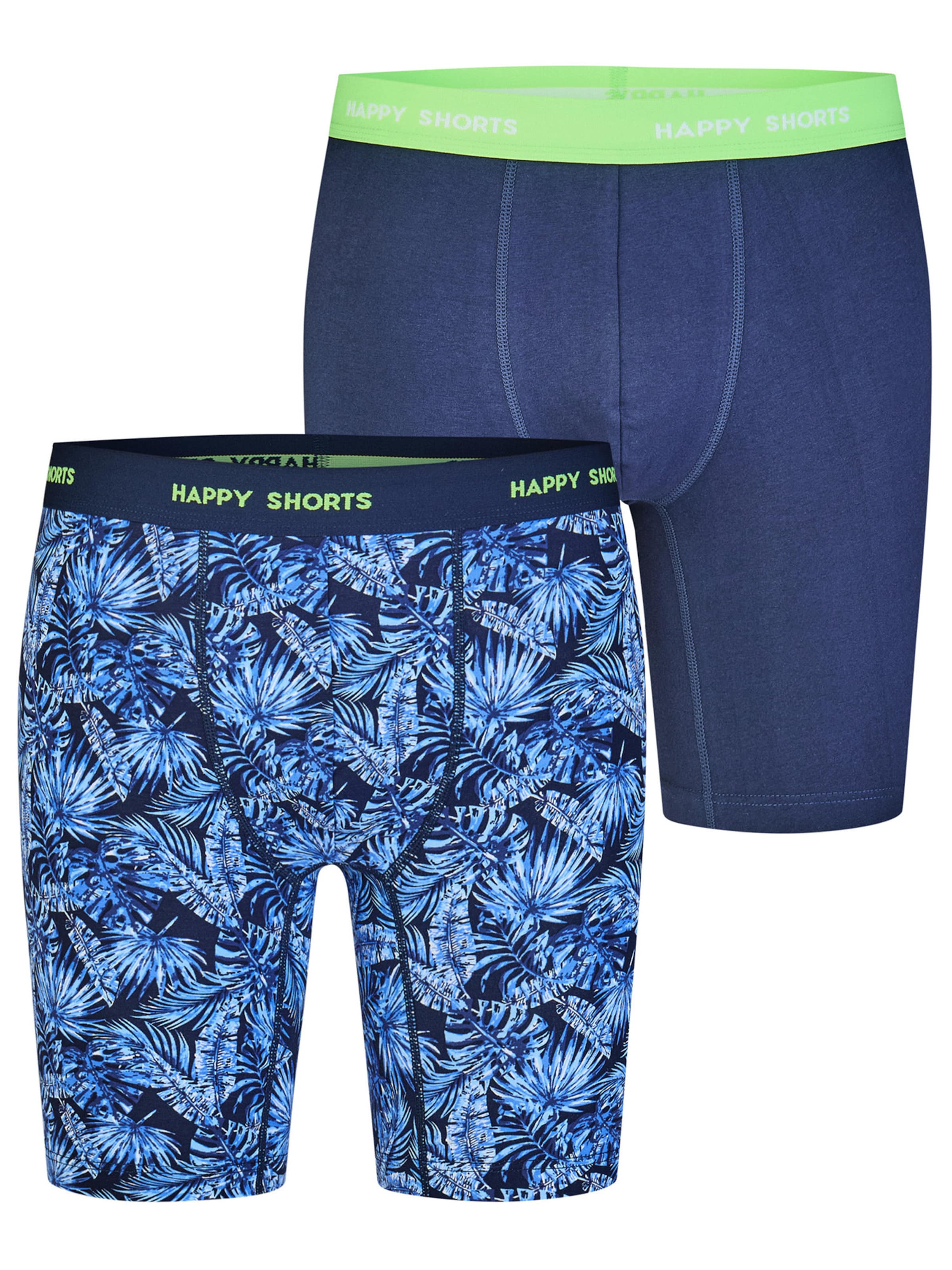 Boxers ' Jersey ' Happy Shorts en bleu : devant