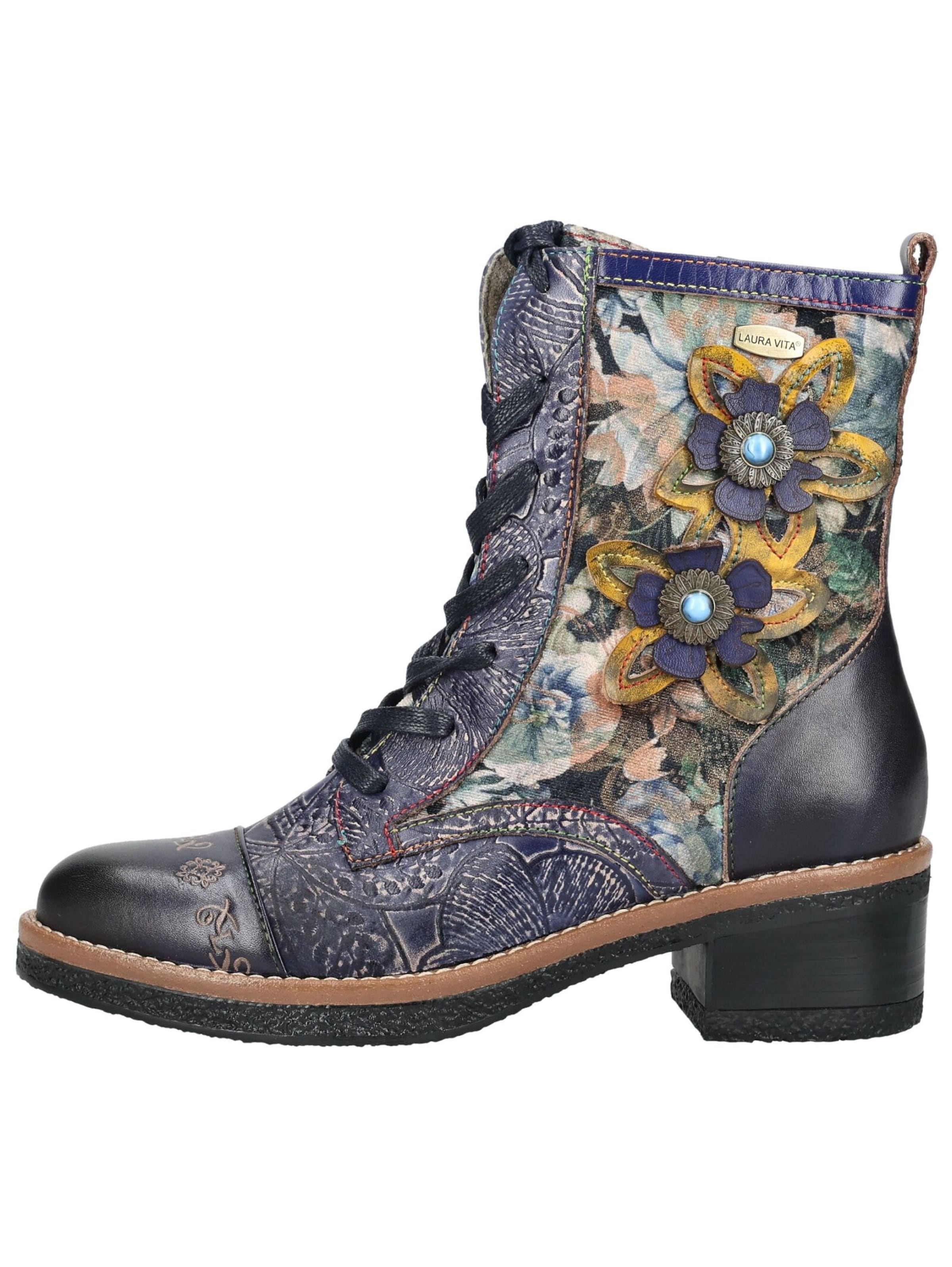 Bottines à lacets Laura Vita en violet