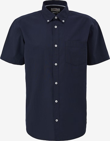 s.Oliver Button Up Shirt in Blue: front