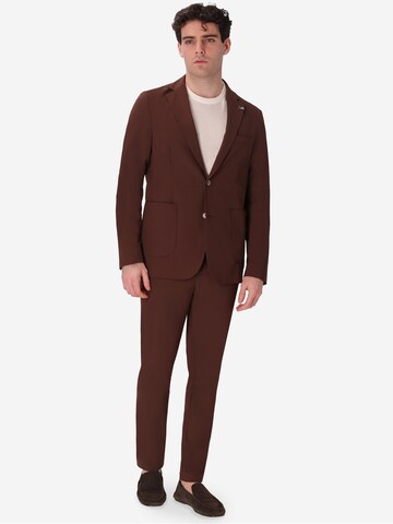 Distretto12 Slim Fit Sakko in Braun
