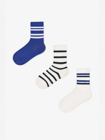 Penti Zokni 'PENTI Jungen Sailor gestreifte 2er-Pack Socken' - kék: elől