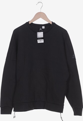 ADIDAS PERFORMANCE Sweatshirt & Zip-Up Hoodie in XXL in Black: front