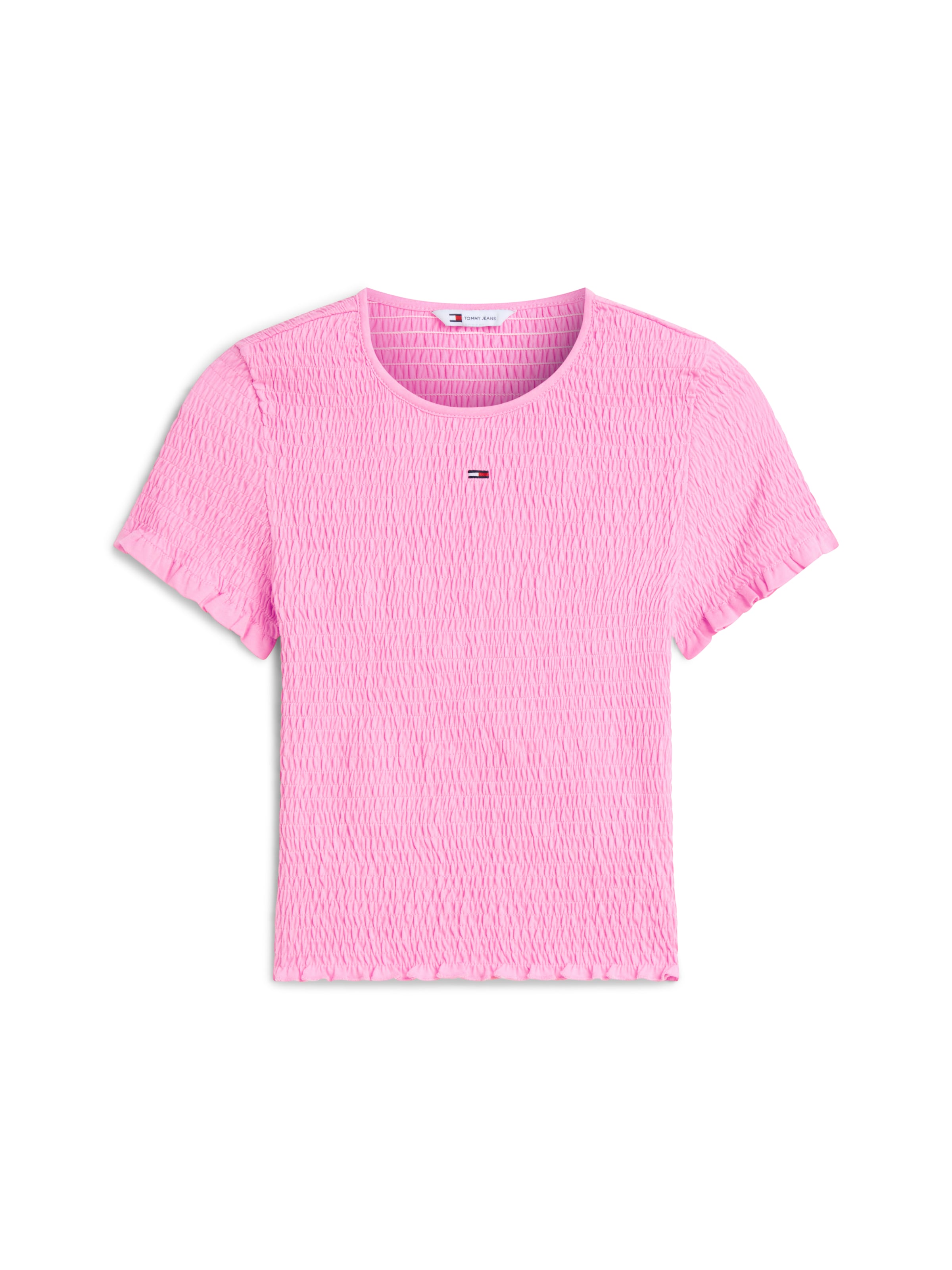 Tommy Jeans Тениска в розово: отпред