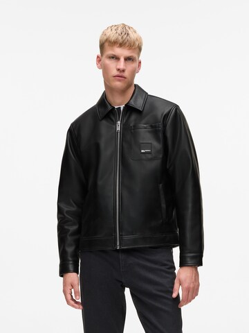 KARL LAGERFELD JEANS Winterjacke in Schwarz: Vorderseite