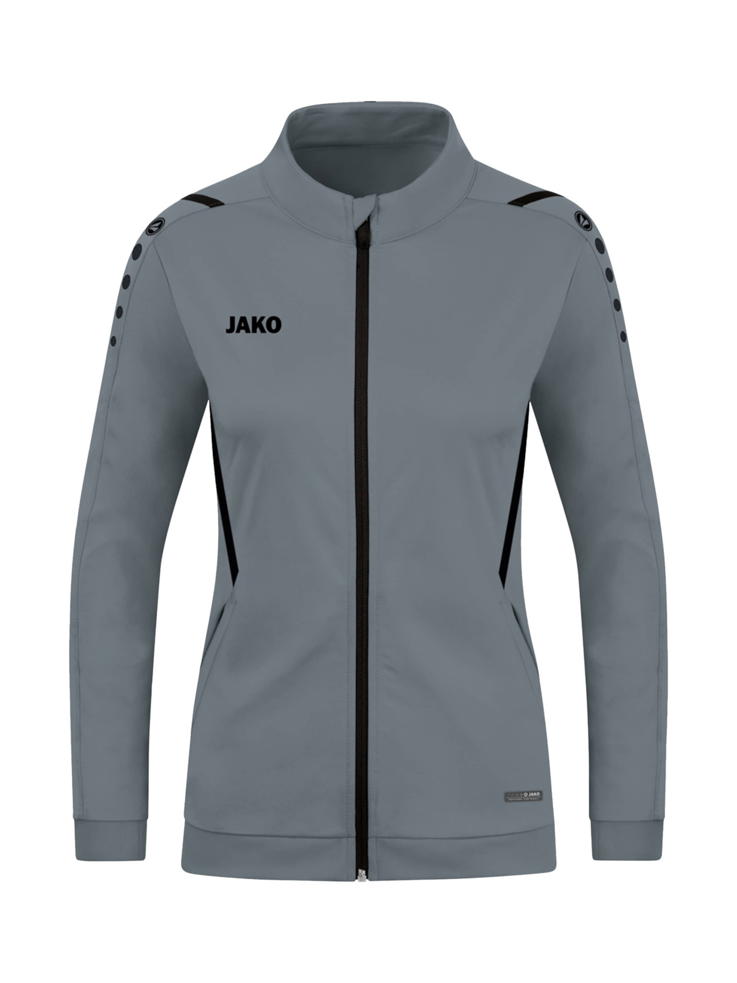 JAKO Sportjacke in Grau: Vorderseite