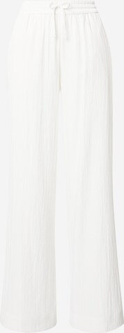 minimum Szeroka nogawka Spodnie w kolorze biały: przód
