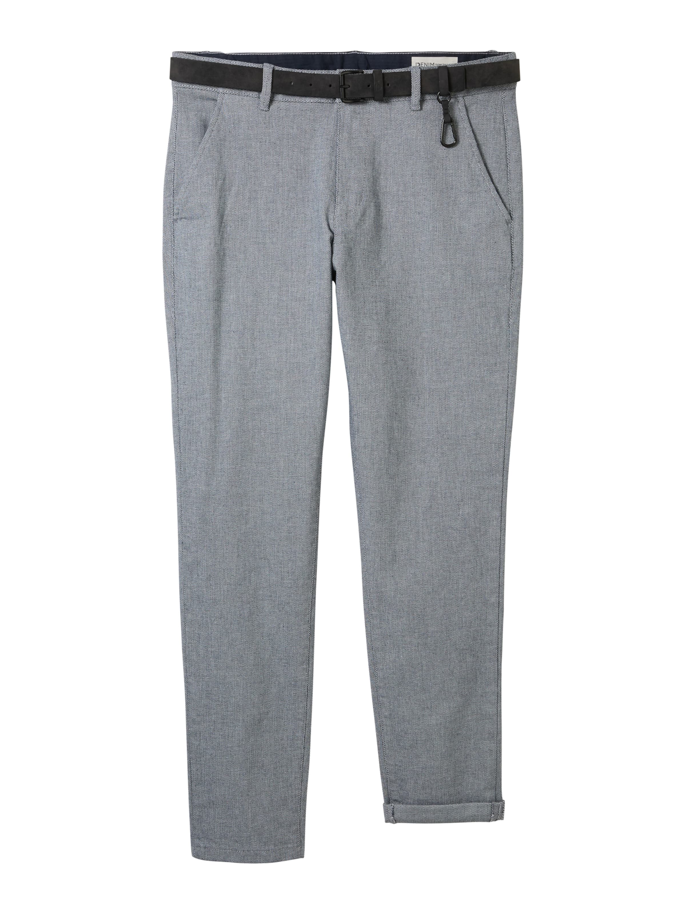 TOM TAILOR DENIM Slimfit Chinobyxa i grå: framsida