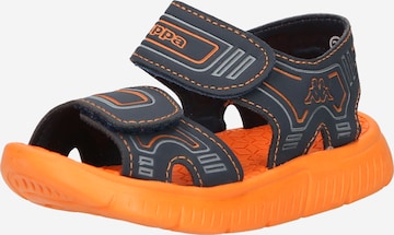 KAPPA - Sapatos abertos em laranja: frente
