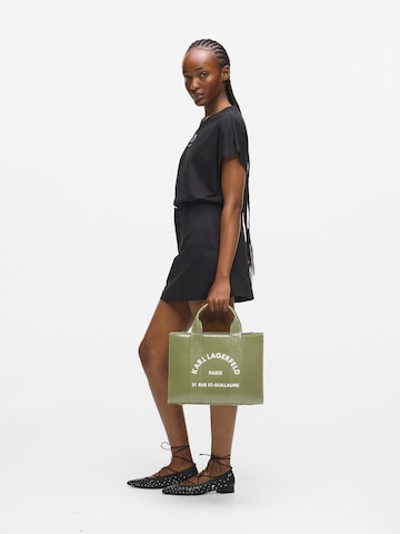 Cabas Karl Lagerfeld en vert