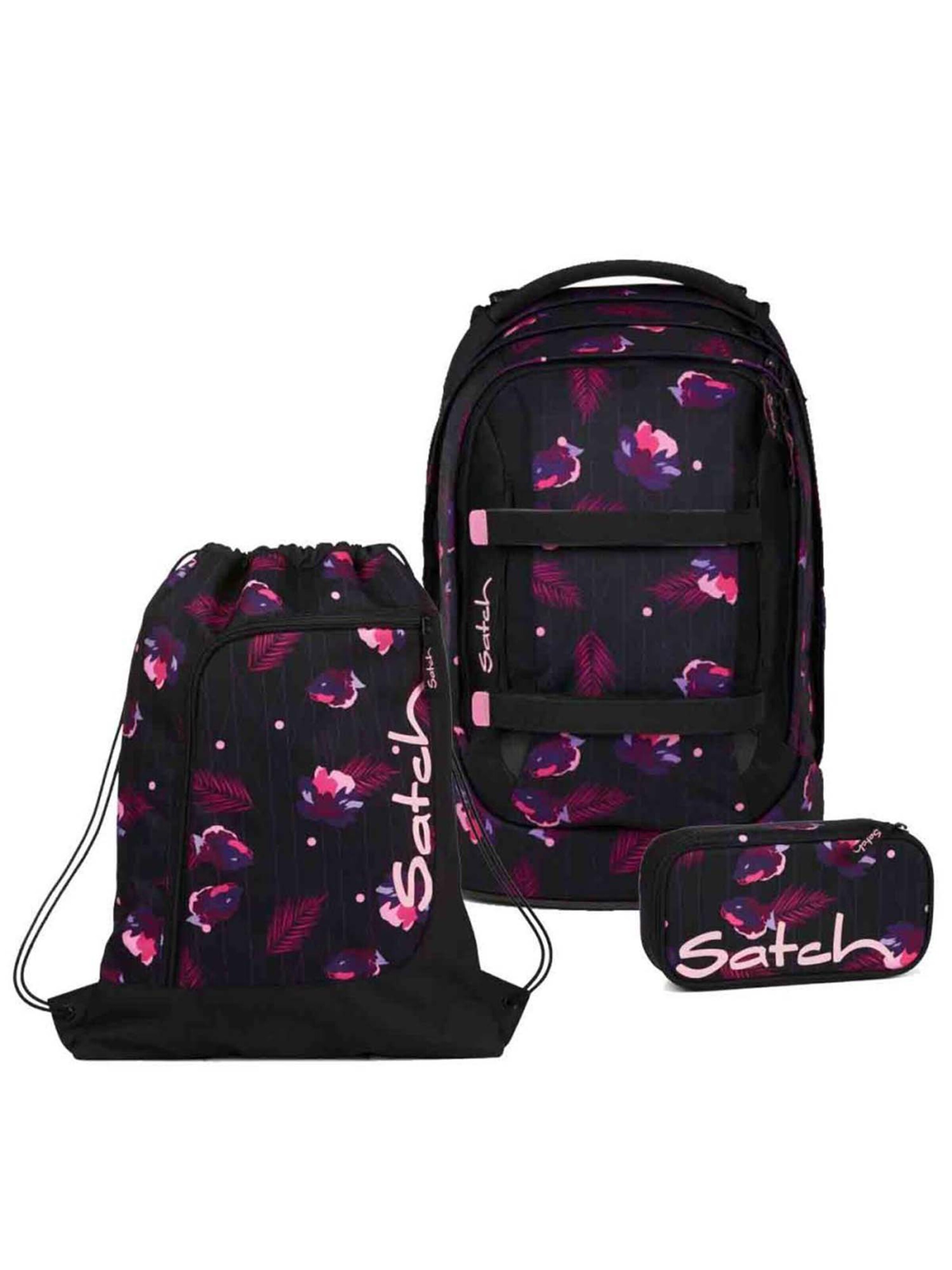 Satch Backpack in Purple: front