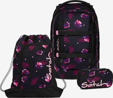 Satch Backpack in Purple: front