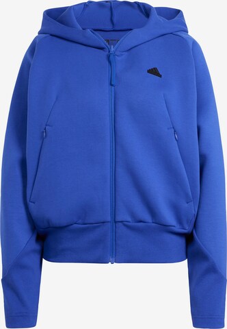 ADIDAS SPORTSWEAR Sportief sweatvest 'Z.N.E.' in Blauw: voorkant