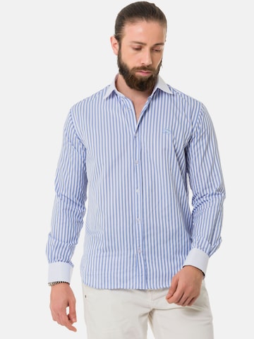 CIPO & BAXX Slim Fit Hemd 'CH192' in Blau