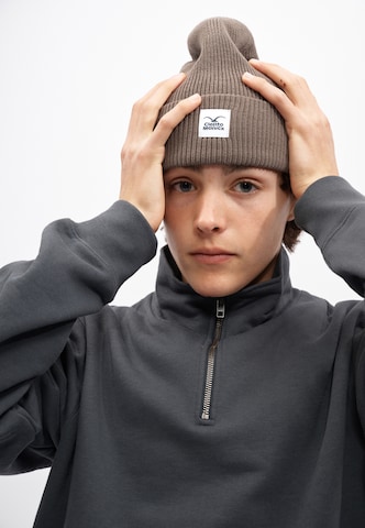 Cleptomanicx Beanie 'CI' in Brown