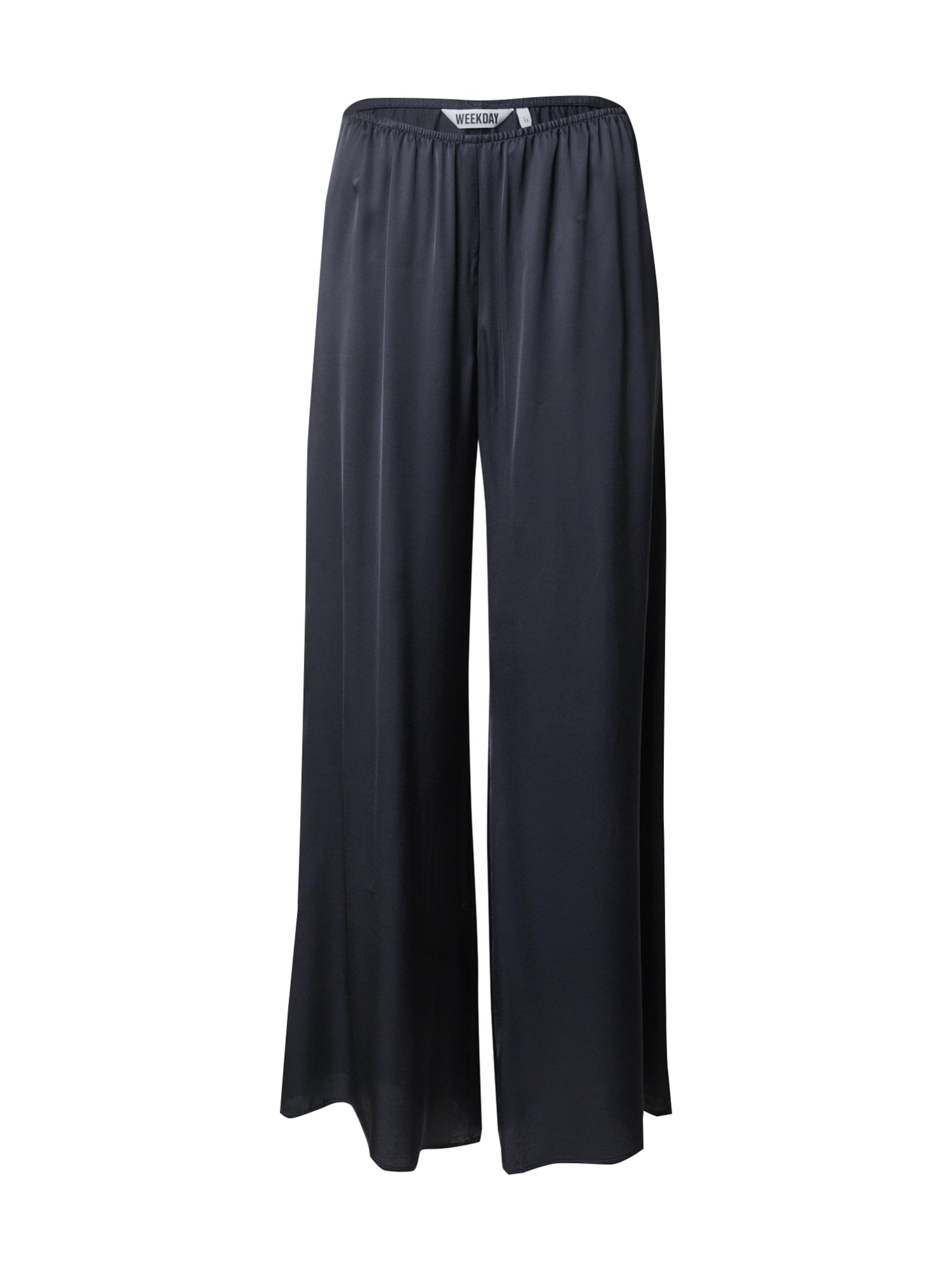 WEEKDAY Wide Leg Bukser 'Bec' i grå: forside