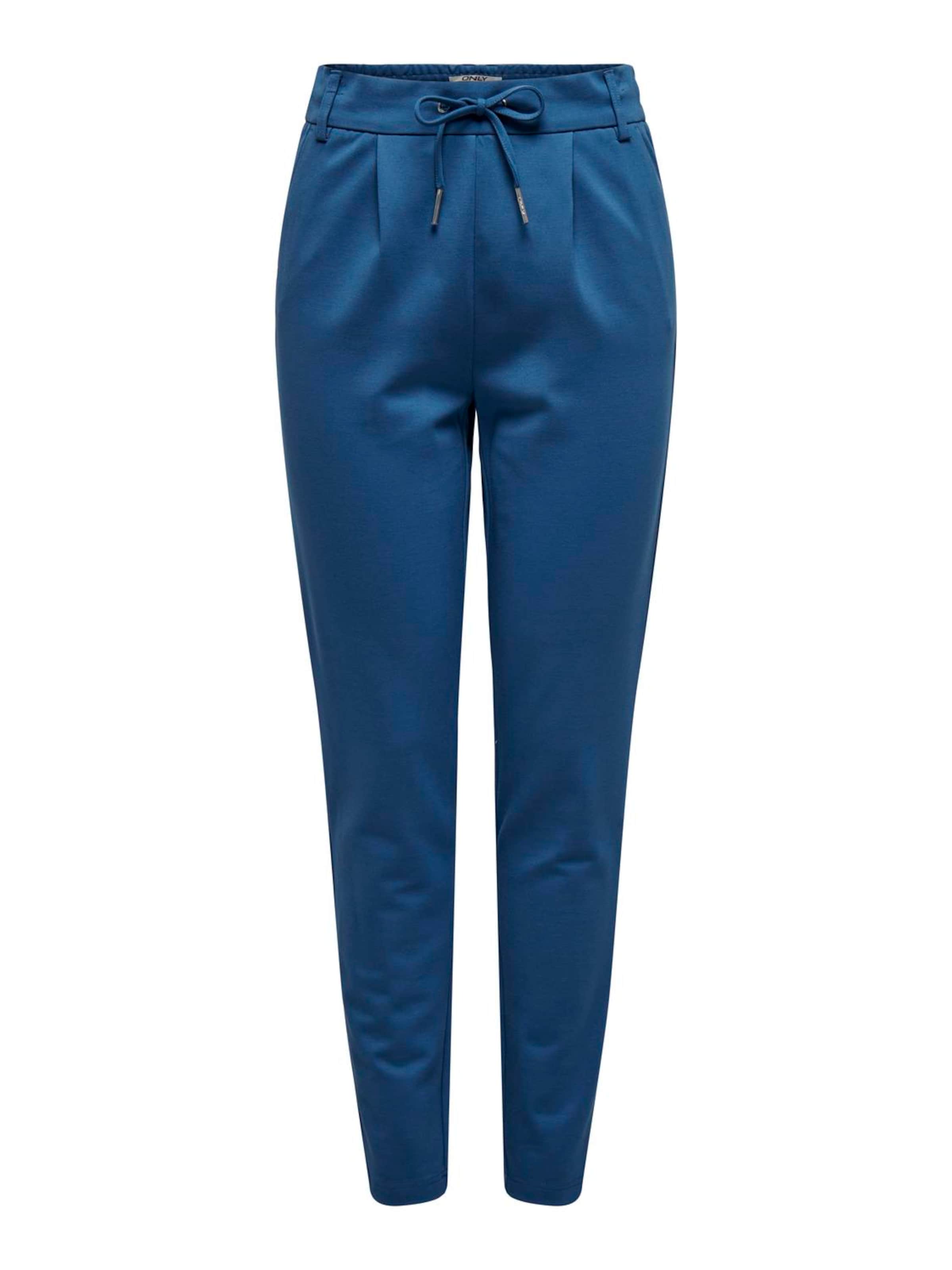 ONLY Slim fit Pleat-Front Pants 'ONLPoptrash' in Blue: front