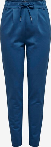 ONLY Kalhoty se sklady v pase 'Poptrash' – modrá: přední strana