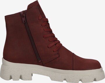 THINK! Lace-Up Ankle Boots in Red