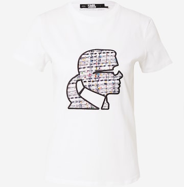 Karl Lagerfeld T-shirt i vit: framsida