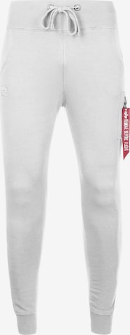 ALPHA INDUSTRIES Broek 'X-Fit' in Wit: voorkant