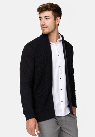 INDICODE JEANS Knit cardigan 'Cason' in Black
