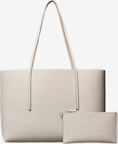 Calvin Klein Shopper torba u svijetlobež / srebro, Pregled proizvoda