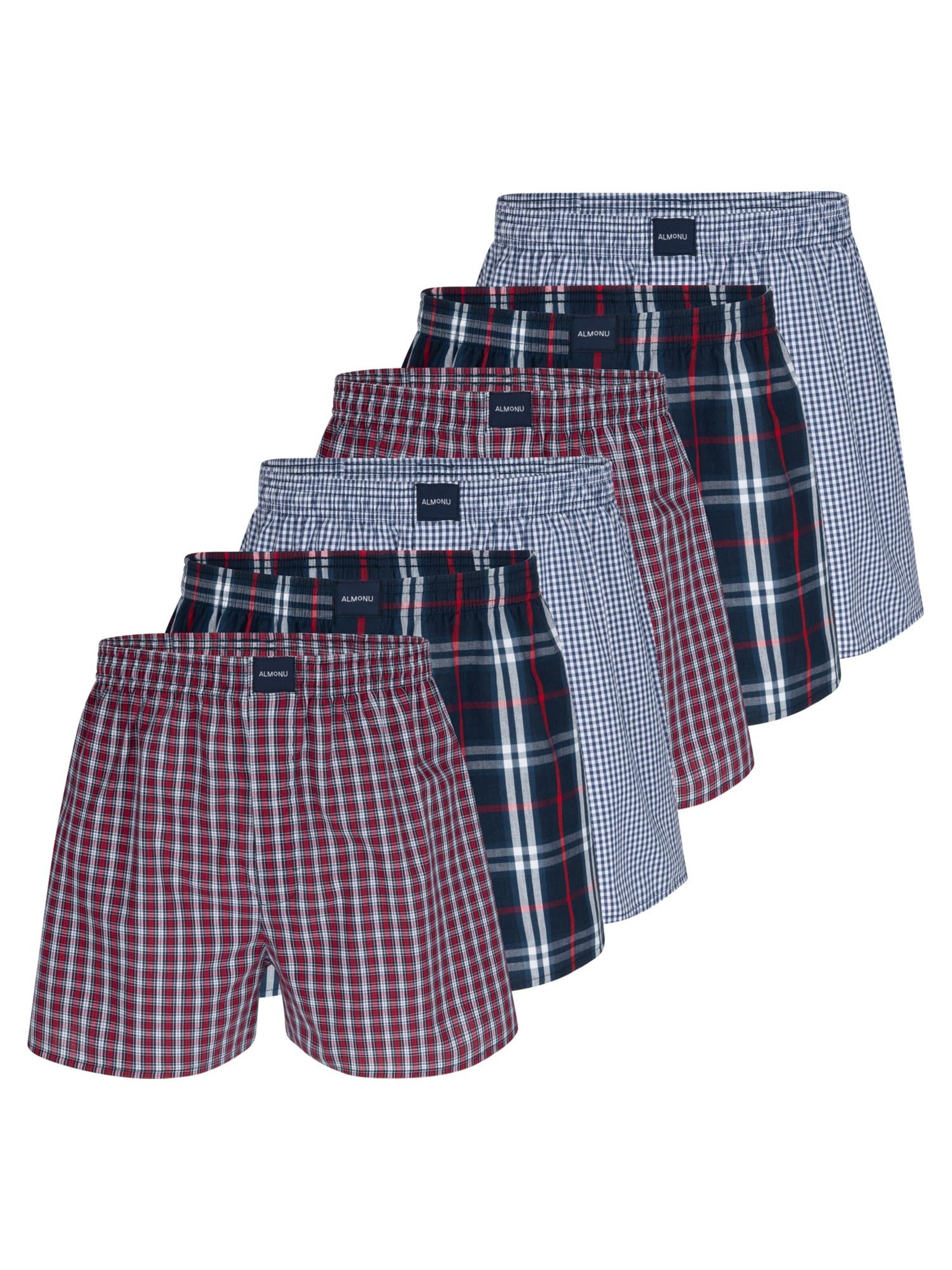 Almonu Boxer shorts 'Web' in Red: front