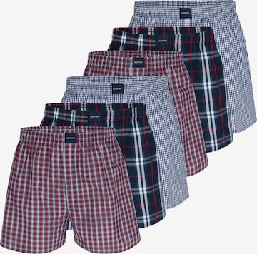 Almonu Boxer shorts 'Web' in Red: front