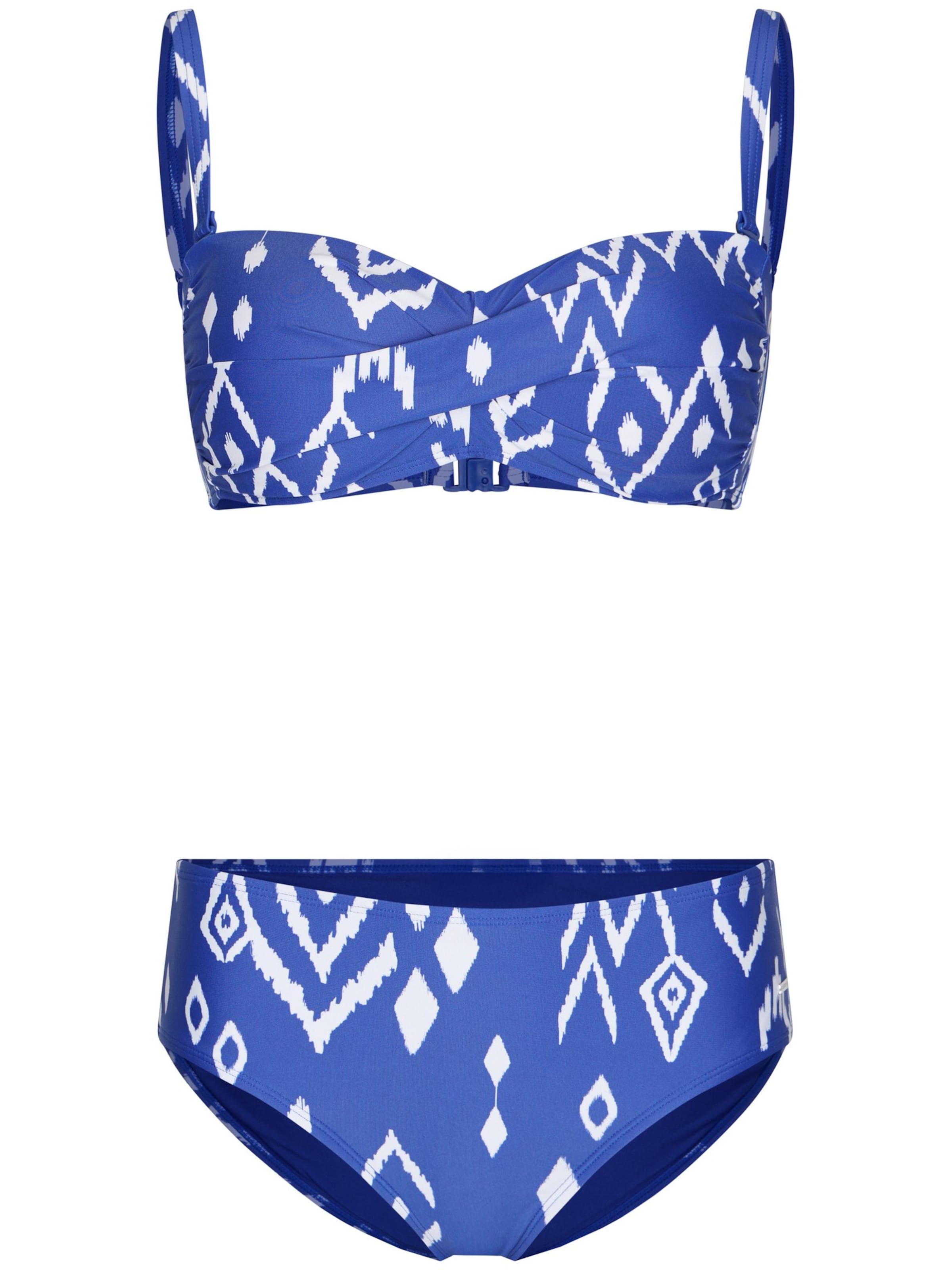 Pastunette Bandeau Bikini 'Bandeau bikini' in Blauw: voorkant