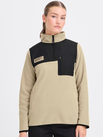 Pullover ' OXNETE HALFZIP ' di Oxmo in beige