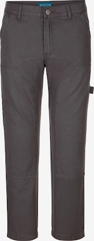 Boston Park Slim fit Chino Pants in Grey: front